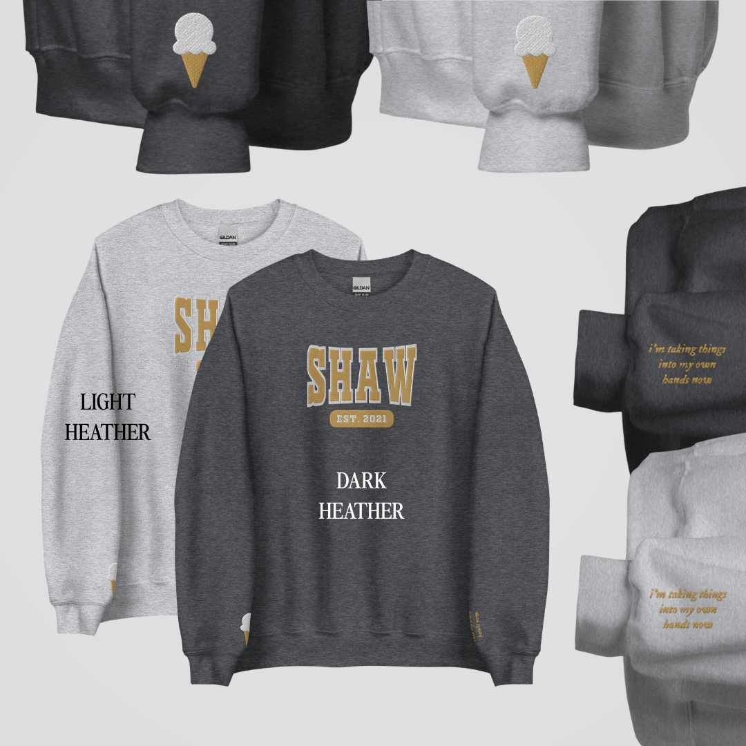 EMPIRE COLLEGIATE EMBROIDERED CREWNECKS *NATHANIEL x GWYNETH EDITION