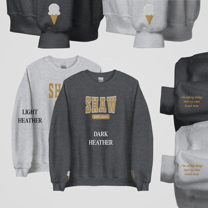 EMPIRE COLLEGIATE EMBROIDERED CREWNECKS *NATHANIEL x GWYNETH EDITION