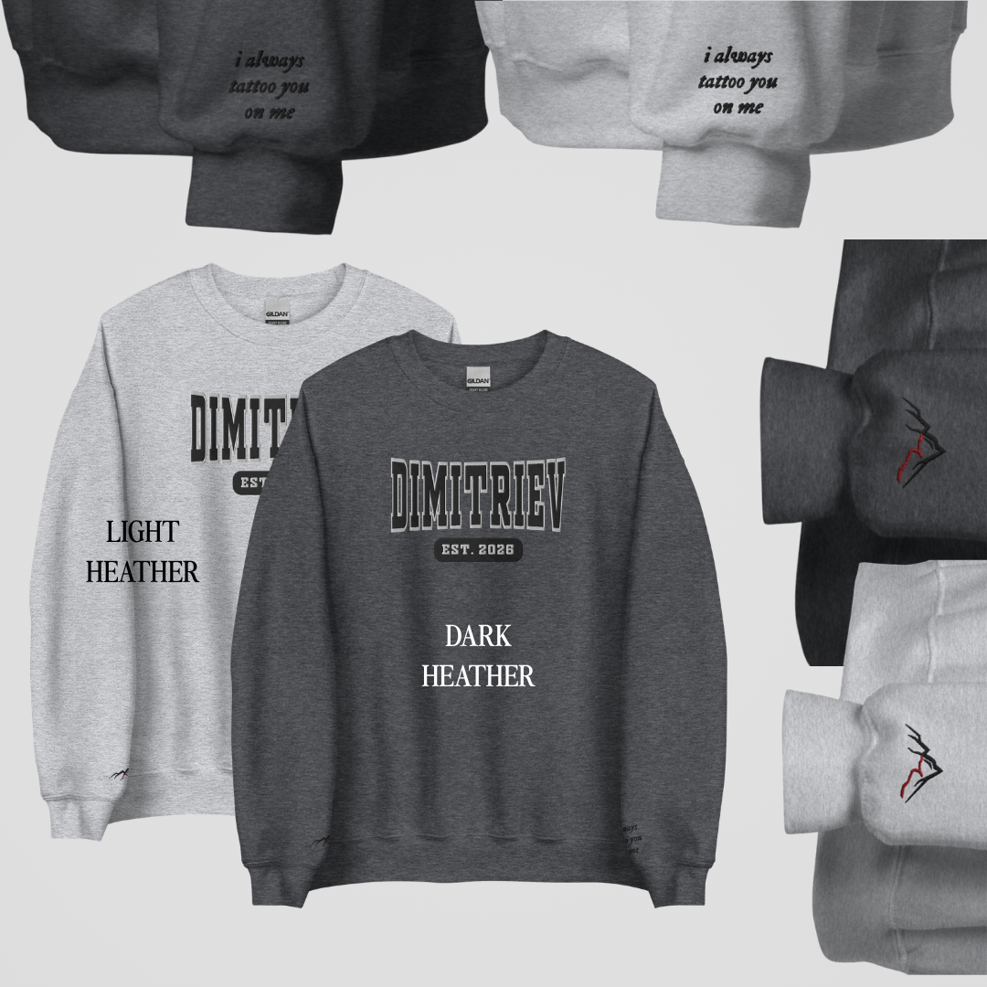 LEGACY OF GODS COLLEGIATE EMBROIDERED CREWNECK *VAUGHN x YULIAN EDITION