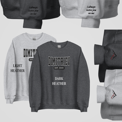 LEGACY OF GODS COLLEGIATE EMBROIDERED CREWNECK *VAUGHN x YULIAN EDITION