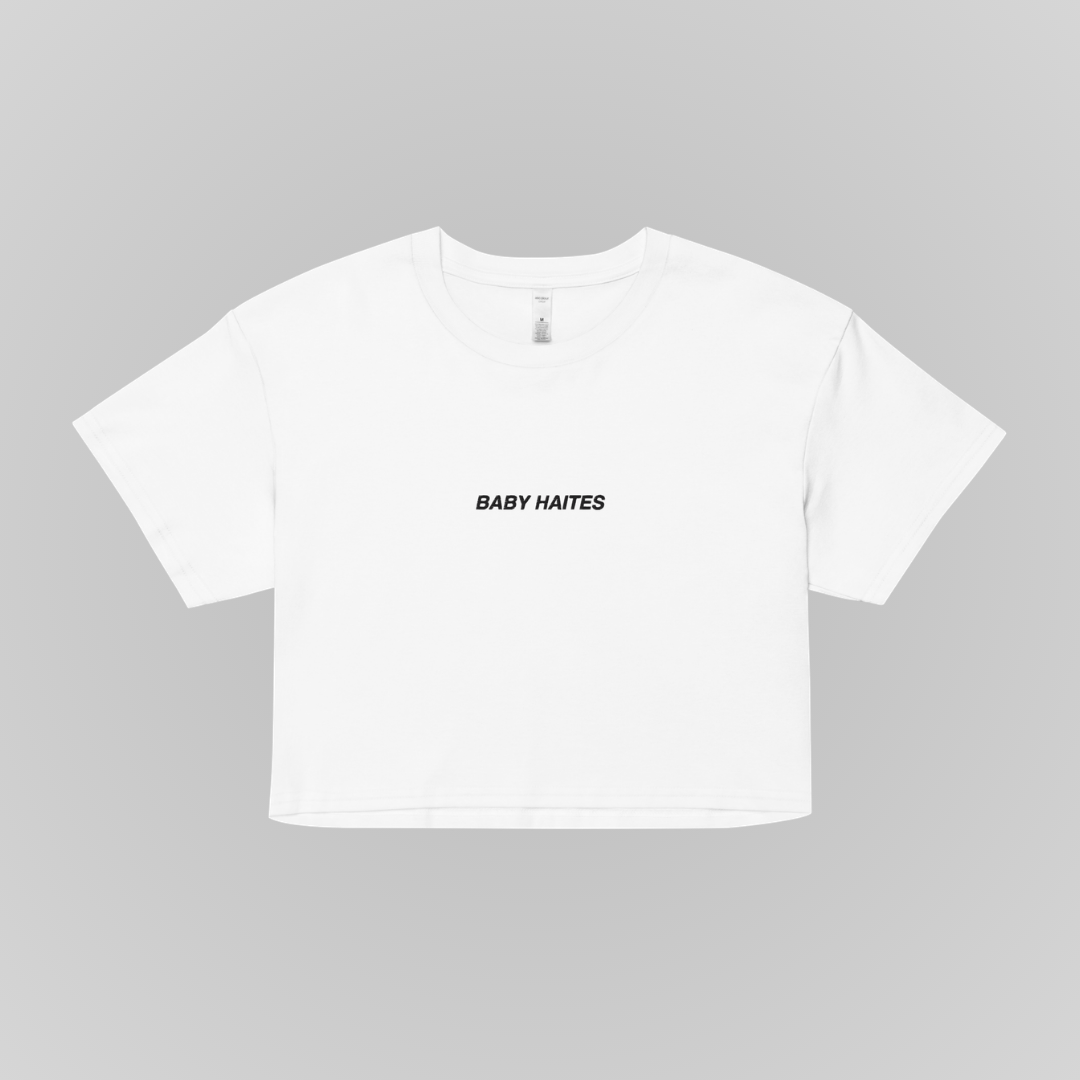 BABY HAITES EMBROIDERED CROP TEE