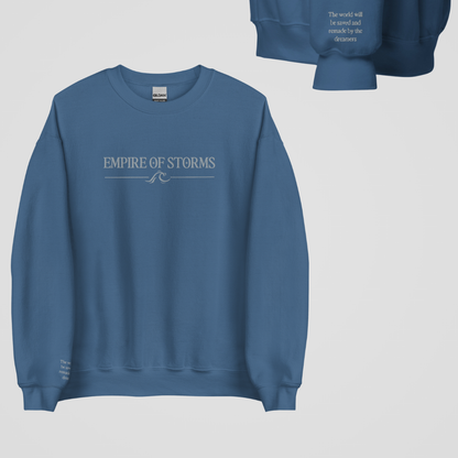 SARAH J MAAS BOOKS EMBROIDERED CREWNECKS