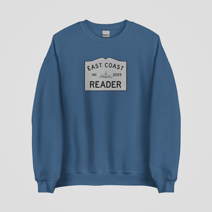 EAST COAST READER EMBROIDERED CREWNECK