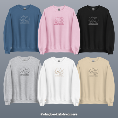 NOTHING CAN BREAK ME EMBROIDERED CREWNECK