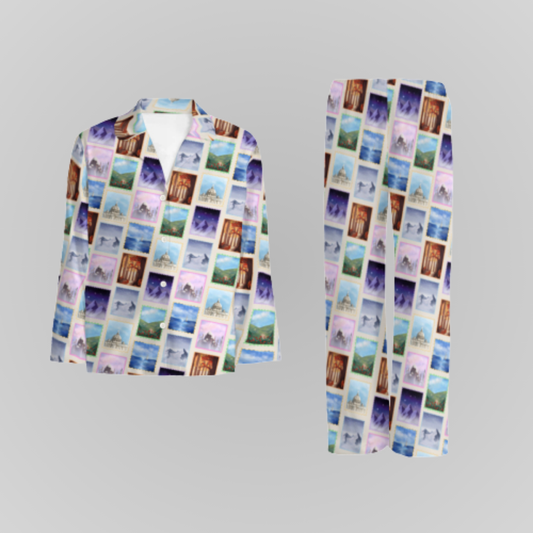 ACOTAR COURT STAMPS PAJAMA PANTS SET