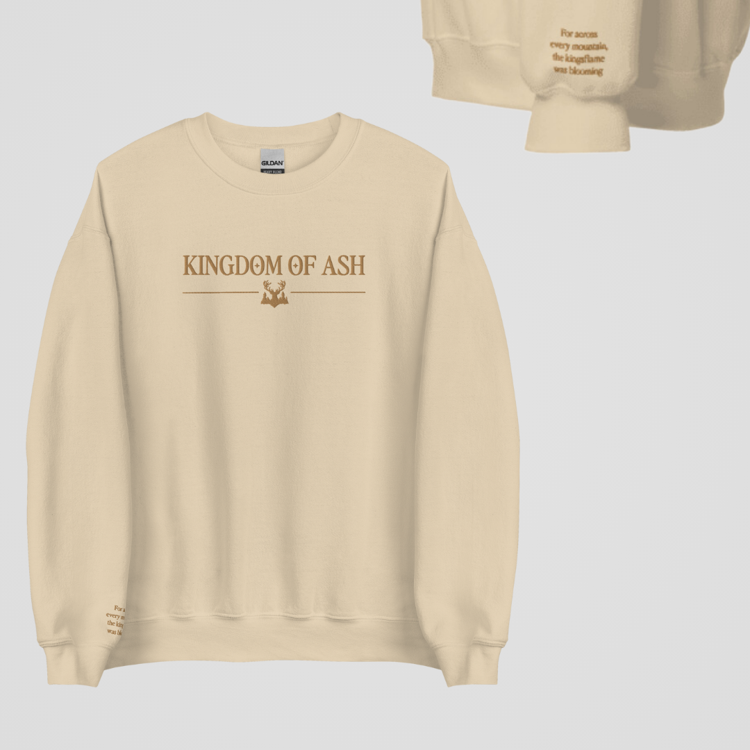 SARAH J MAAS BOOKS EMBROIDERED CREWNECKS