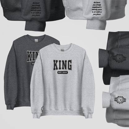 COLLEGIATE EMBROIDERED CREWNECK *ELITES x LEGACY OF GODS EDITION