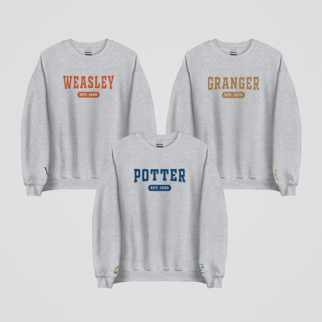 COLLEGIATE EMBROIDERED CREWNECK *WIZARD EDITION