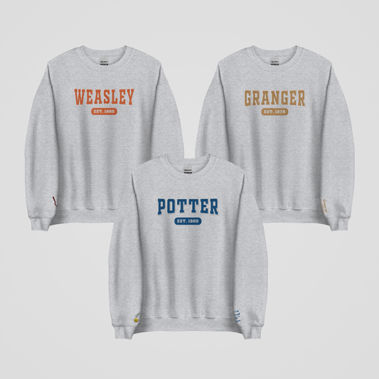 COLLEGIATE EMBROIDERED CREWNECK *WIZARD EDITION