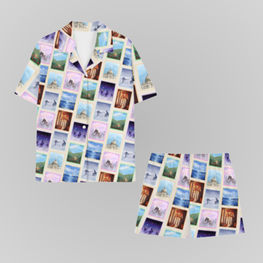 ACOTAR COURT STAMPS PAJAMA SHORTS SET