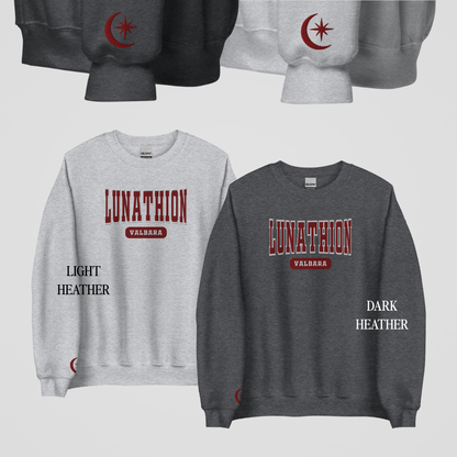 SARAH J. MAAS COLLEGIATE EMBROIDERED CREWNECKS *TERRASEN x VELARIS x LUNATHION EDITION