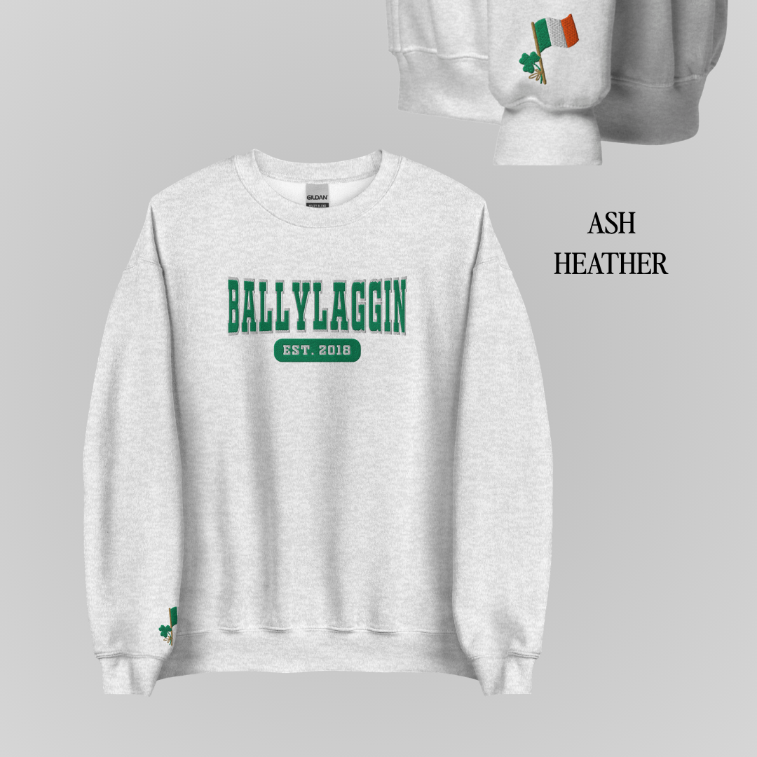 TOMMEN LOCATIONS COLLEGIATE EMBROIDERED CREWNECKS *TOMMEN x BALLYLAGGIN EDITION