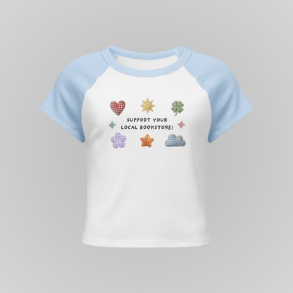 SUPPORT YOUR LOCAL❤ RAGLAN BABY TEES