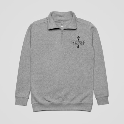 GRAYMOR CRISTANE EMBROIDERED FLEECE QUARTER-ZIP JACKET