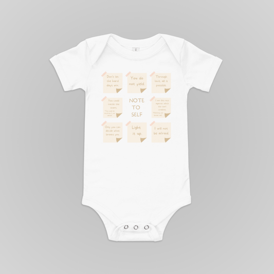 NOTE TO SELF BABY ONESIE