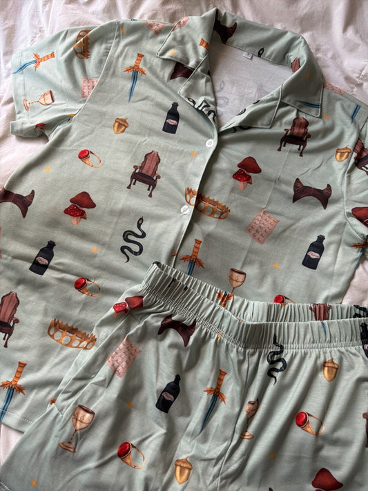 CRUEL PRINCE PAJAMA SHORTS SET
