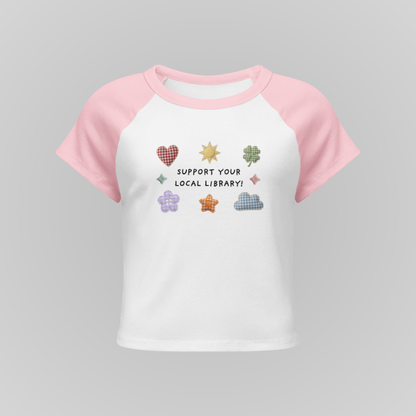 SUPPORT YOUR LOCAL❤ RAGLAN BABY TEES