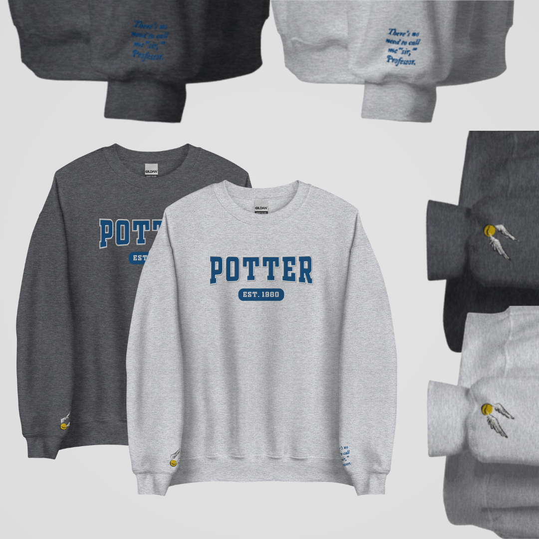 COLLEGIATE EMBROIDERED CREWNECK *WIZARD EDITION