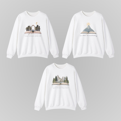 SARAH J MAAS BOOK WORLDS CREWNECKS