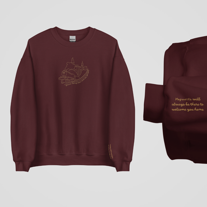 WELCOME YOU HOME EMBROIDERED CREWNECK