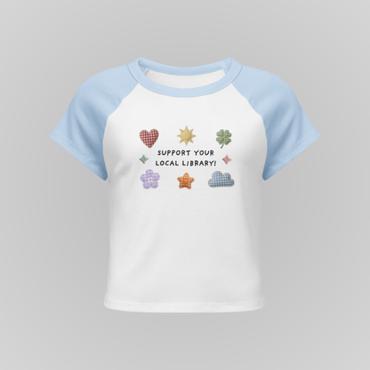SUPPORT YOUR LOCAL❤ RAGLAN BABY TEES