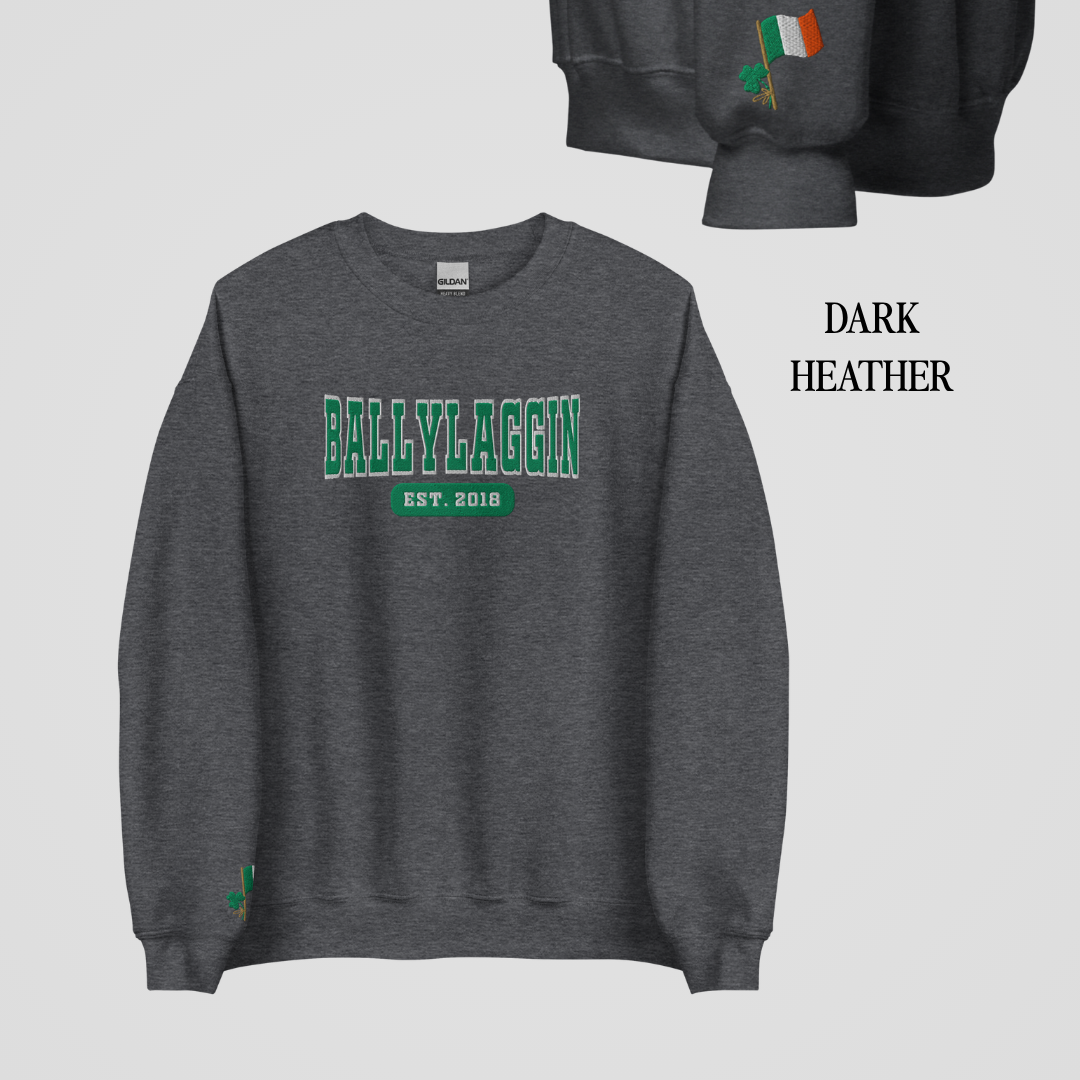TOMMEN LOCATIONS COLLEGIATE EMBROIDERED CREWNECKS *TOMMEN x BALLYLAGGIN EDITION