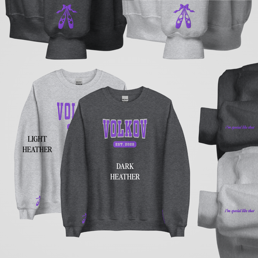 LEGACY OF GODS COLLEGIATE EMBROIDERED CREWNECKS *CREIGHTON x ANNIKA EDITION