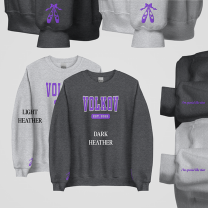 LEGACY OF GODS COLLEGIATE EMBROIDERED CREWNECKS *CREIGHTON x ANNIKA EDITION