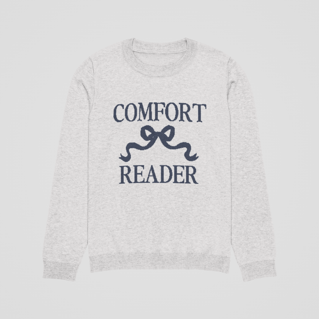 COMFORT READER KNIT SWEATER