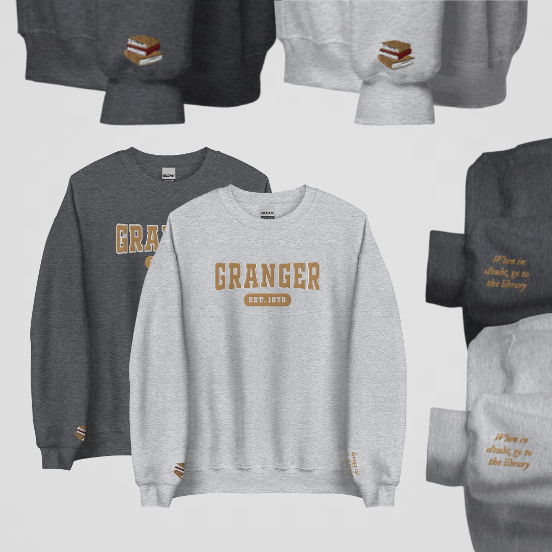 COLLEGIATE EMBROIDERED CREWNECK *WIZARD EDITION