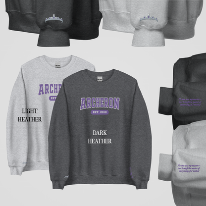 ACOTAR COLLEGIATE EMBROIDERED CREWNECKS *RHYSAND x FEYRE EDITION