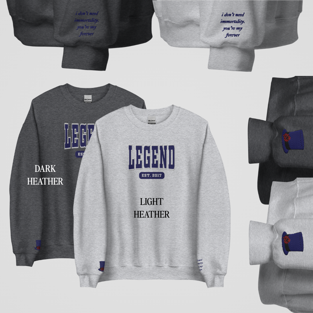 CARAVAL COLLEGIATE EMBROIDERED CREWNECKS *DONATELLA x LEGEND EDITION