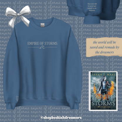 SARAH J MAAS BOOKS EMBROIDERED CREWNECK