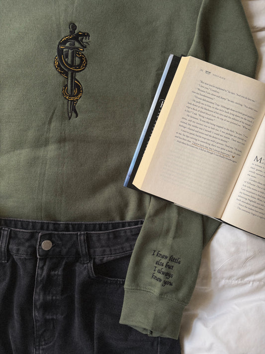 I ALWAYS KNEW YOU EMBROIDERED CREWNECK