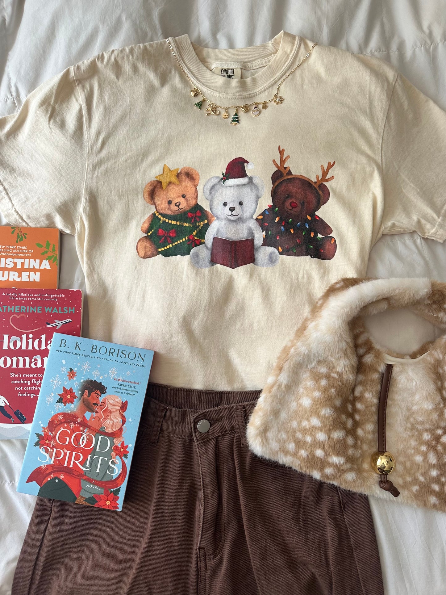 CHRISTMAS TEDDY READERS TEE