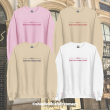 Load image into Gallery viewer, HOW&#39;S THE WEATHER EMBROIDERED CREWNECK
