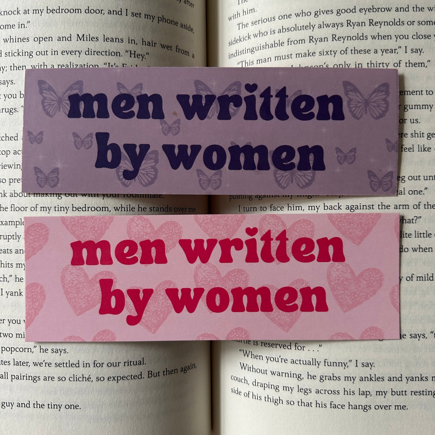 MEN WRITTEN BY WOMEN BOOKMARKS
