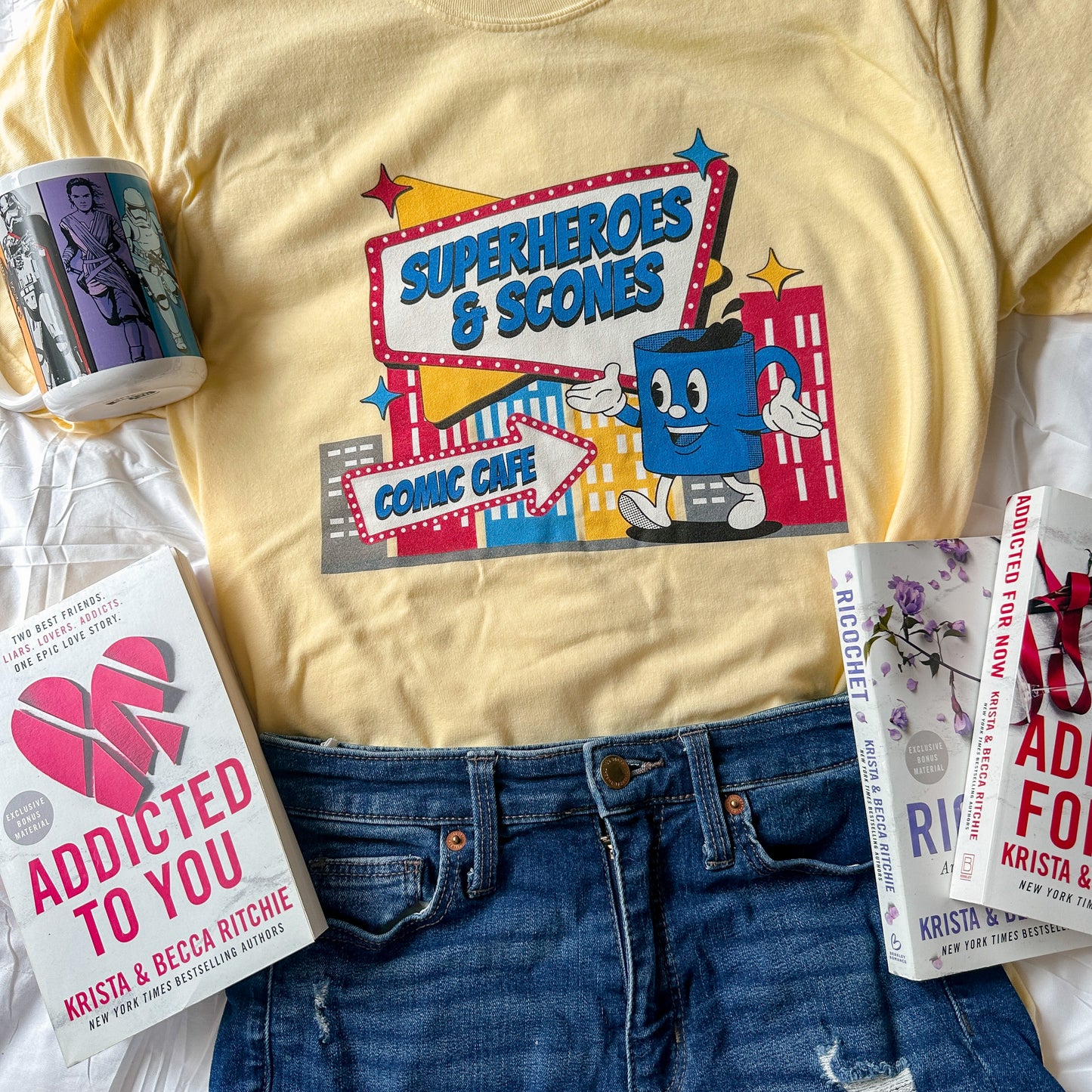 SUPERHEROES & SCONES TEE