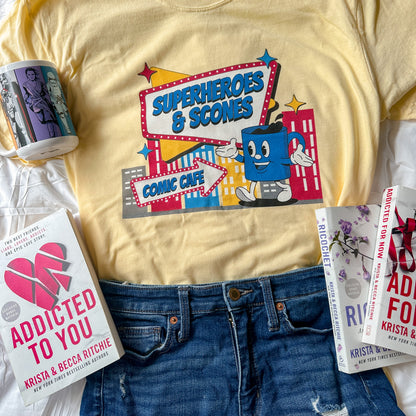 SUPERHEROES & SCONES TEE