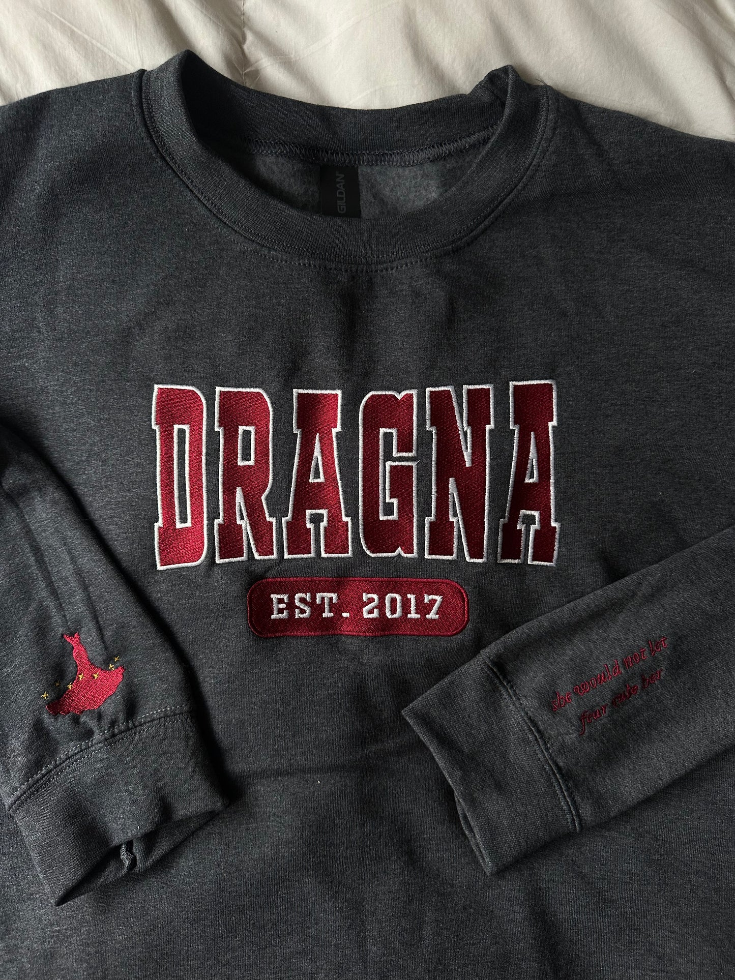 CARAVAL COLLEGIATE EMBROIDERED CREWNECKS *SCARLETT x JULIAN EDITION