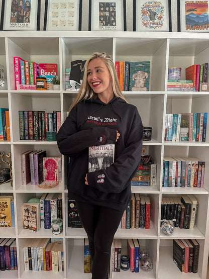 DEVIL'S NIGHT EMBROIDERED HOODIE
