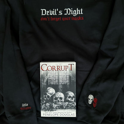 DEVIL'S NIGHT EMBROIDERED HOODIE
