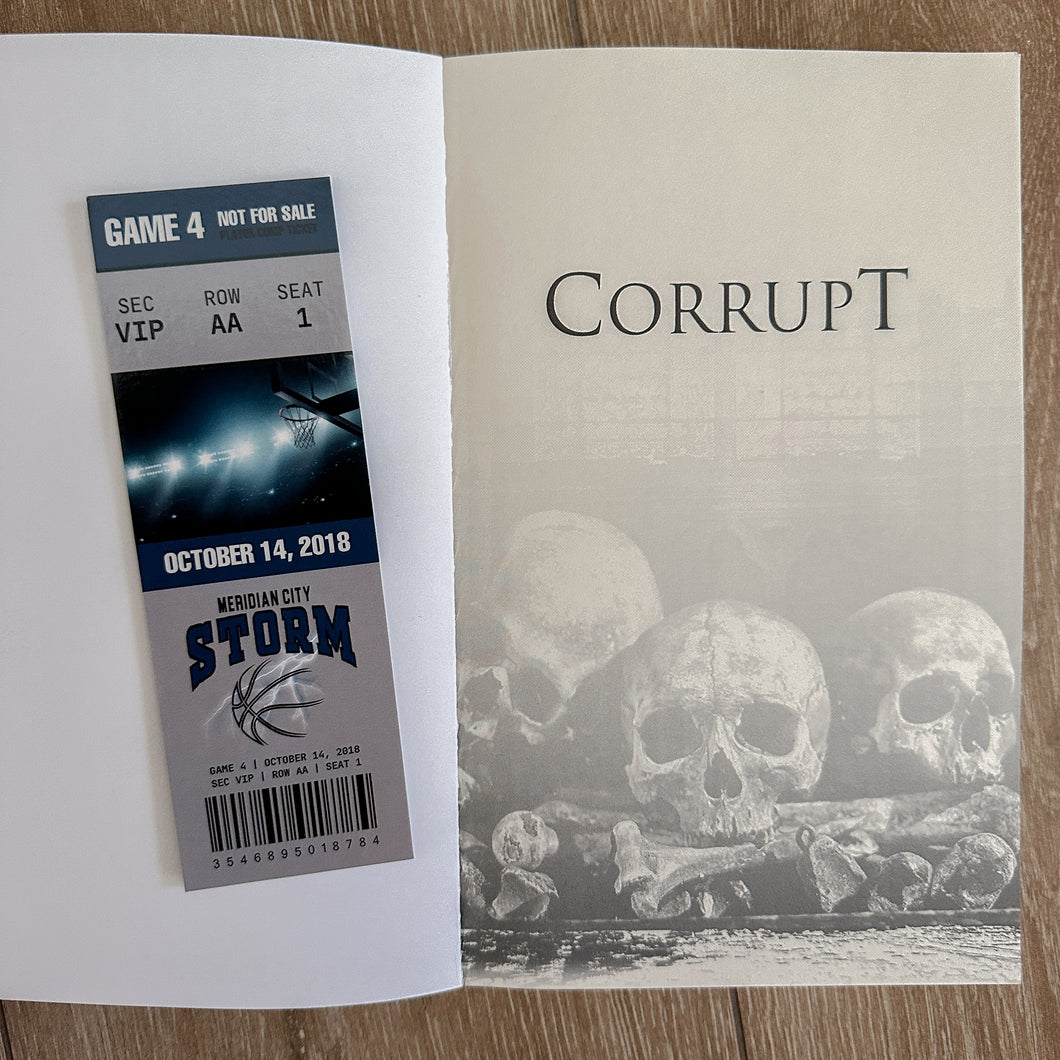 MERIDIAN CITY STORM TICKET BOOKMARK