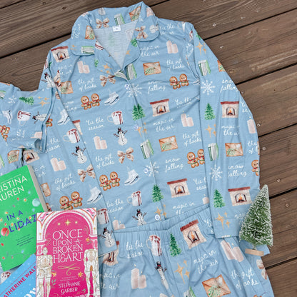 BOOKISH GIRL WINTER PAJAMA PANTS SET