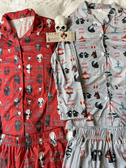DEVIL'S NIGHT PAJAMA PANTS SETS