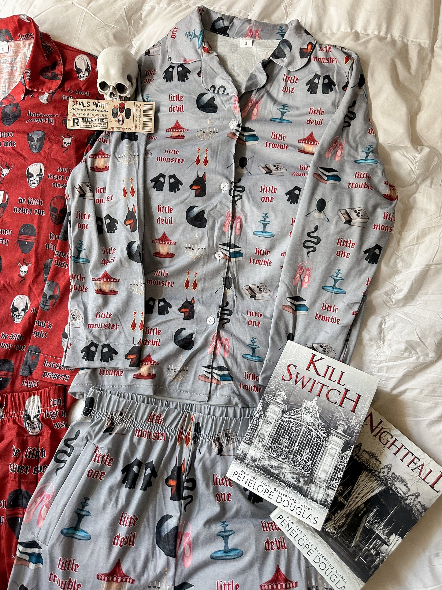 DEVIL'S NIGHT PAJAMA PANTS SETS