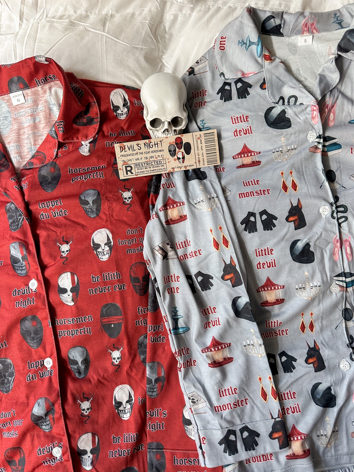 DEVIL'S NIGHT PAJAMA PANTS SETS