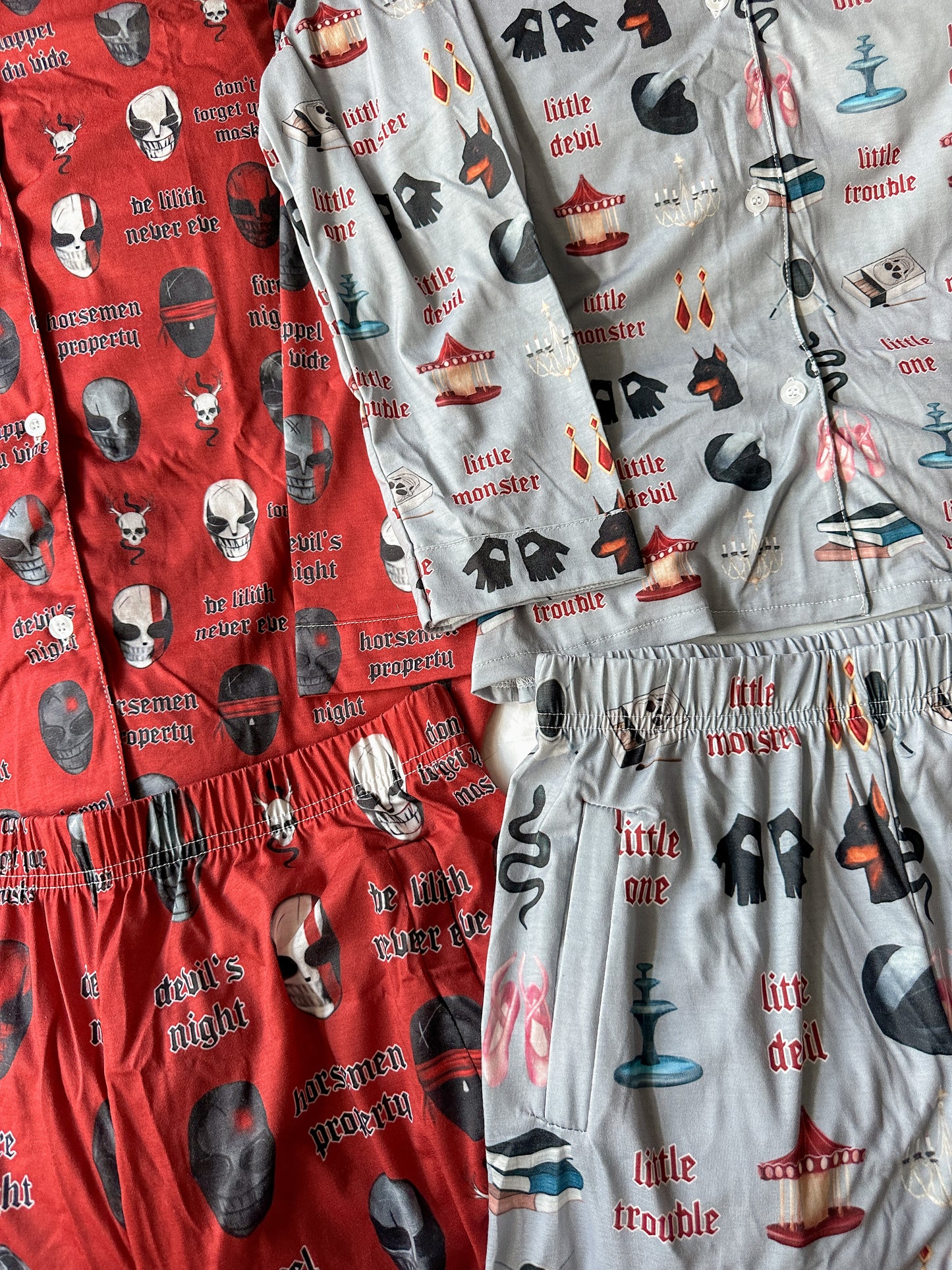 DEVIL'S NIGHT PAJAMA PANTS SETS