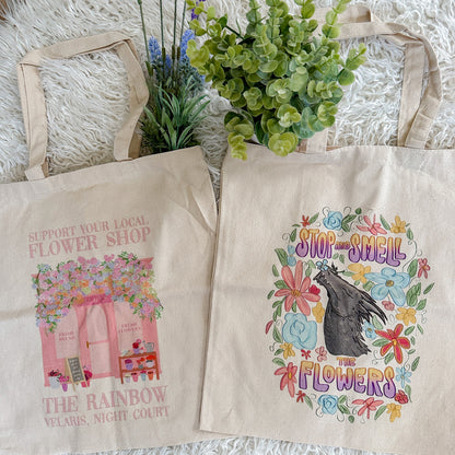 SMELL THE FLOWERS TOTE