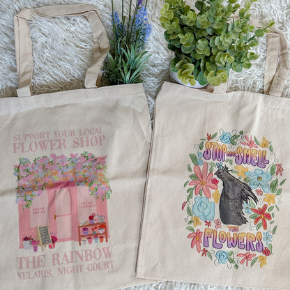 SMELL THE FLOWERS TOTE
